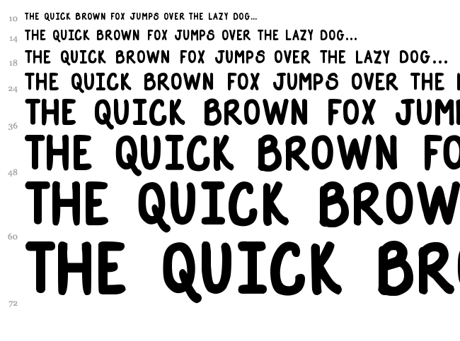 DJB Straight Up Now font waterfall